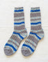 Men's Merino Wool Fair Isle Socks | Brown Royal Ecru
