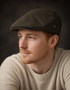 Hatman Green Wax Flat Cap | Waterproof Donegal Cap