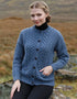 Achill Island Ladies Aran Cardigan | Denim
