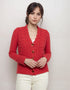 IrelandsEye Horseshoe Aran Cardigan | Chilli