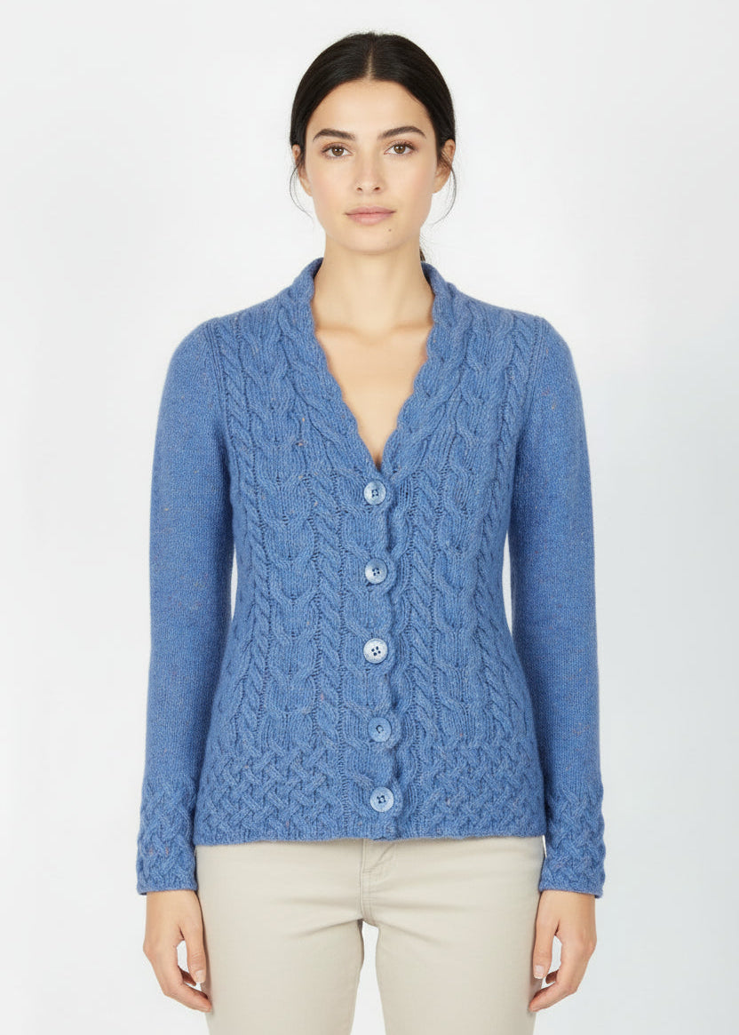 IrelandsEye Horseshoe Aran Cardigan | Marina