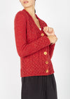 IrelandsEye Horseshoe Aran Cardigan | Chilli