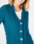 IrelandsEye Horseshoe Aran Cardigan | Teal Harbour