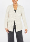 IrelandsEye Horseshoe Aran Cardigan | Chalkstone