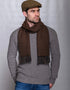 Mucros Alpaca Scarf Brown Mix | Made in Ireland | 100% Alpaca Wool