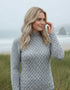 IrelandsEye Women's Trellis Aran Sweater | Grey