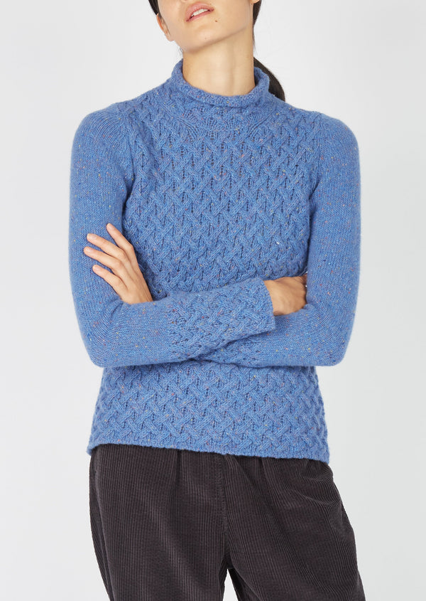 IrelandsEye Women's Trellis Aran Sweater | Marina