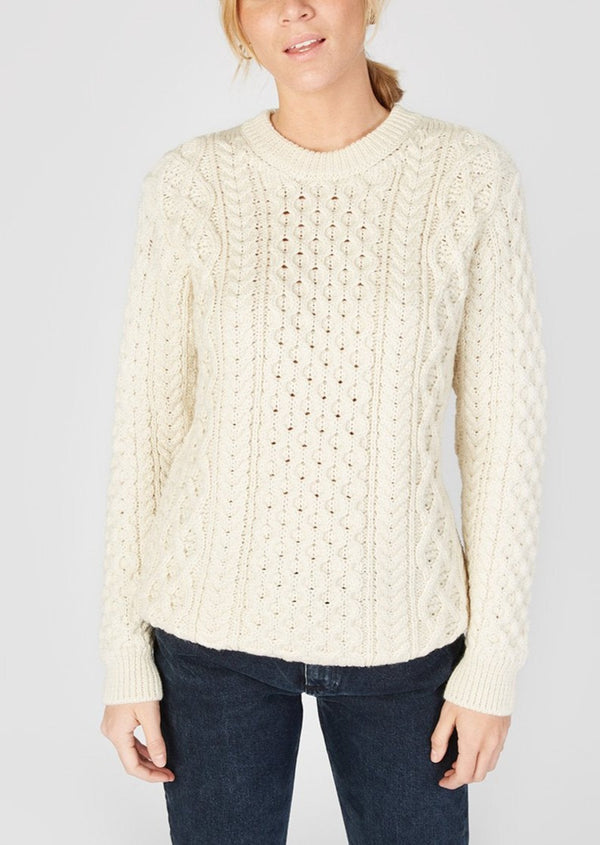 IrelandsEye Aran Sweater | Natural