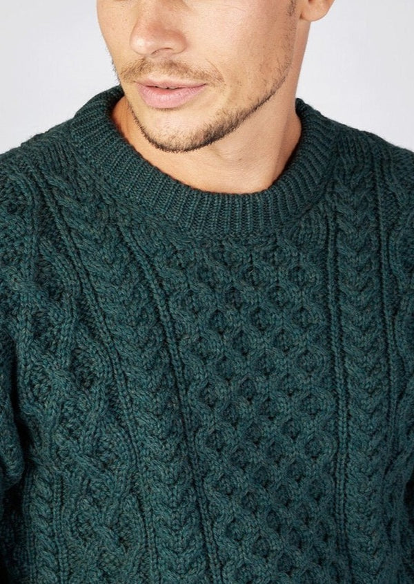IrelandsEye Aran Sweater - Green