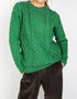 IrelandsEye Women's Aran Sweater | Green Marl