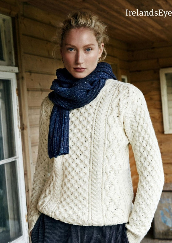 IrelandsEye Women's Aran Sweater | Natural