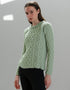 IrelandsEye Lambay Aran Sweater | Sage Marl