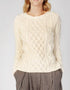IrelandsEye Women's Lambay Aran Sweater | Natural