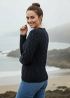 Lambay Aran Sweater | Navy