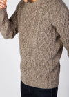 IrelandsEye Men's Cashmere Aran Sweater | Rocky Ground