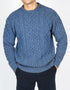 IrelandsEye Cashmere Aran Sweater | Blue Ocean