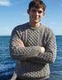 IrelandsEye Men's Cashmere Aran Sweater | Rocky Ground