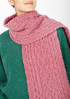 IrelandsEye Luxe Aran Scarf | Bubblegum