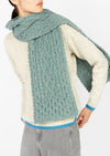 IrelandsEye Luxe Aran Scarf | Ocean Mist