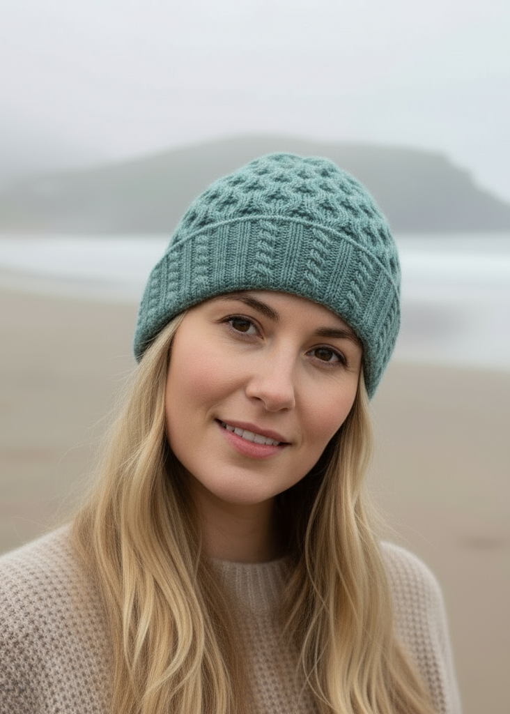 IrelandsEye Luxe Aran Hat | Ocean Mist
