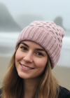 IrelandsEye Luxe Aran Hat | Pink Mist