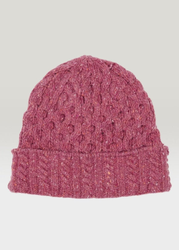 IrelandsEye Luxe Aran Hat | Bubblegum Pink