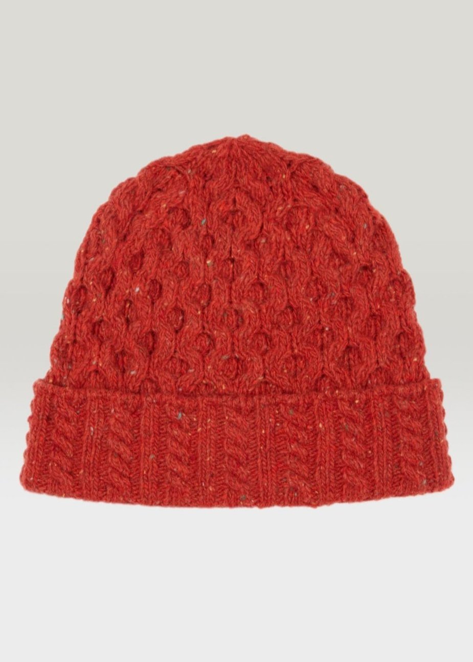 IrelandsEye Luxe Aran Hat | Chilli