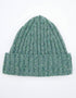 Luxe Cashmere Aran Ribbed Hat | Ocean Mist