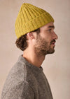 Luxe Cashmere Aran Ribbed Hat | Lichen