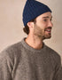 IrelandsEye Merino-Mütze mit Rippenmuster | Marineblau