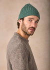 Luxe Cashmere Aran Ribbed Hat | Wave