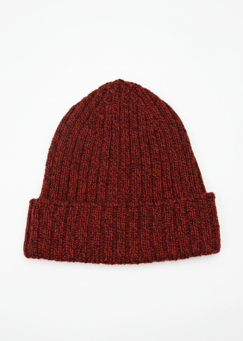IrelandsEye Ribbed Merino Hat | Sable Marl