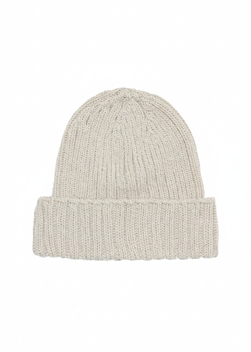 IrelandsEye Ribbed Merino Hat | Stone Marl