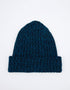 IrelandsEye Ribbed Merino Hat | Petrol Marl