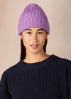 IrelandsEye Ribbed Merino Hat | Lilac Marl