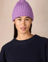 IrelandsEye Ribbed Merino Hat | Lilac Marl