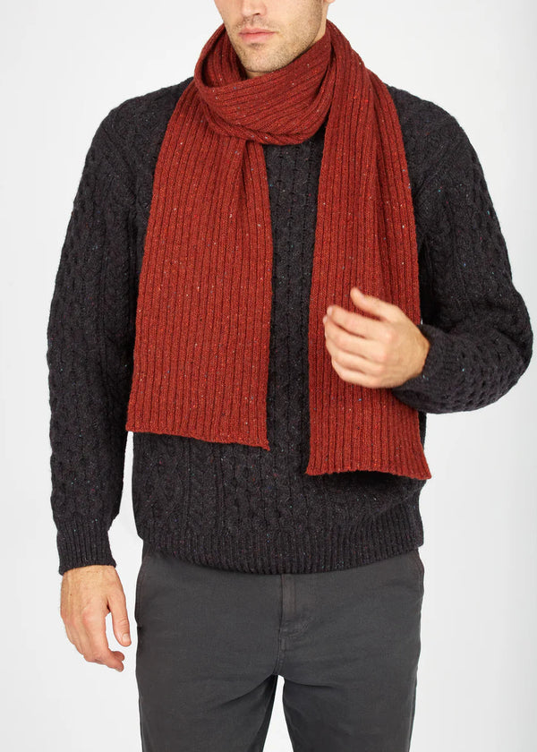 IrelandsEye Luxe Ribbed Scarf | Copper Marl