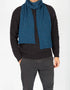 IrelandsEye Luxe Ribbed Scarf - Wool Cashmere Blend | Ink Marl