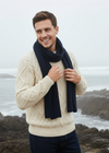Luxe Ribbed Scarf | Navy