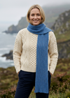 Luxe Ribbed Cashmere Merino Scarf | Marina
