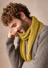 Luxe Cashmere Merino Ribbed Scarf | Lichen