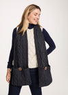 Aran Pocket Scarf - Charcoal