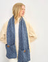 Aran Pocket Scarf | Denim