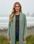 IrelandsEye Women's Kilcoole Coatigan | Sage Marl