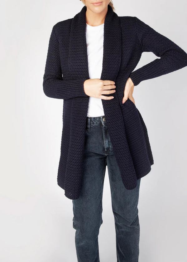 IrelandsEye Women's Kilcoole Coatigan | Navy