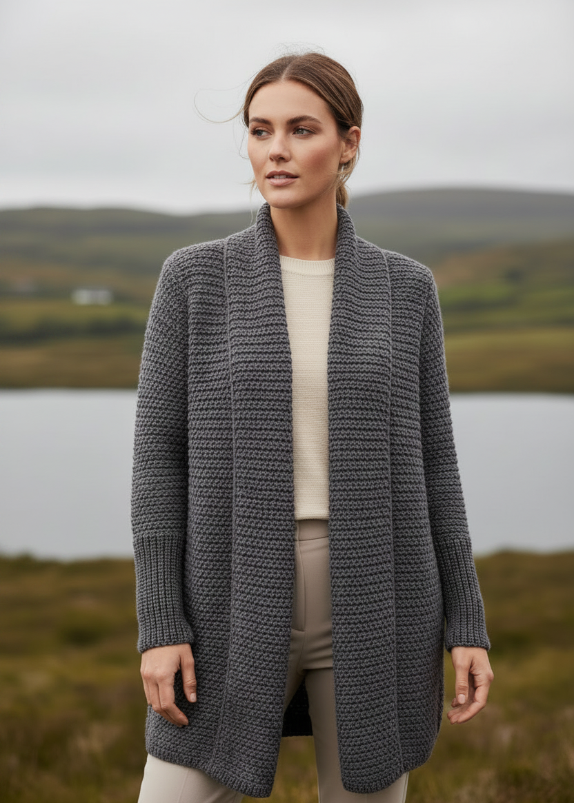 IrelandsEye Women's Kilcoole Coatigan | Steel Marl