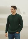 IrelandsEye Cuileann Aran Sweater | Green