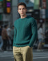 IrelandsEye Cuileann Aran Sweater | Green