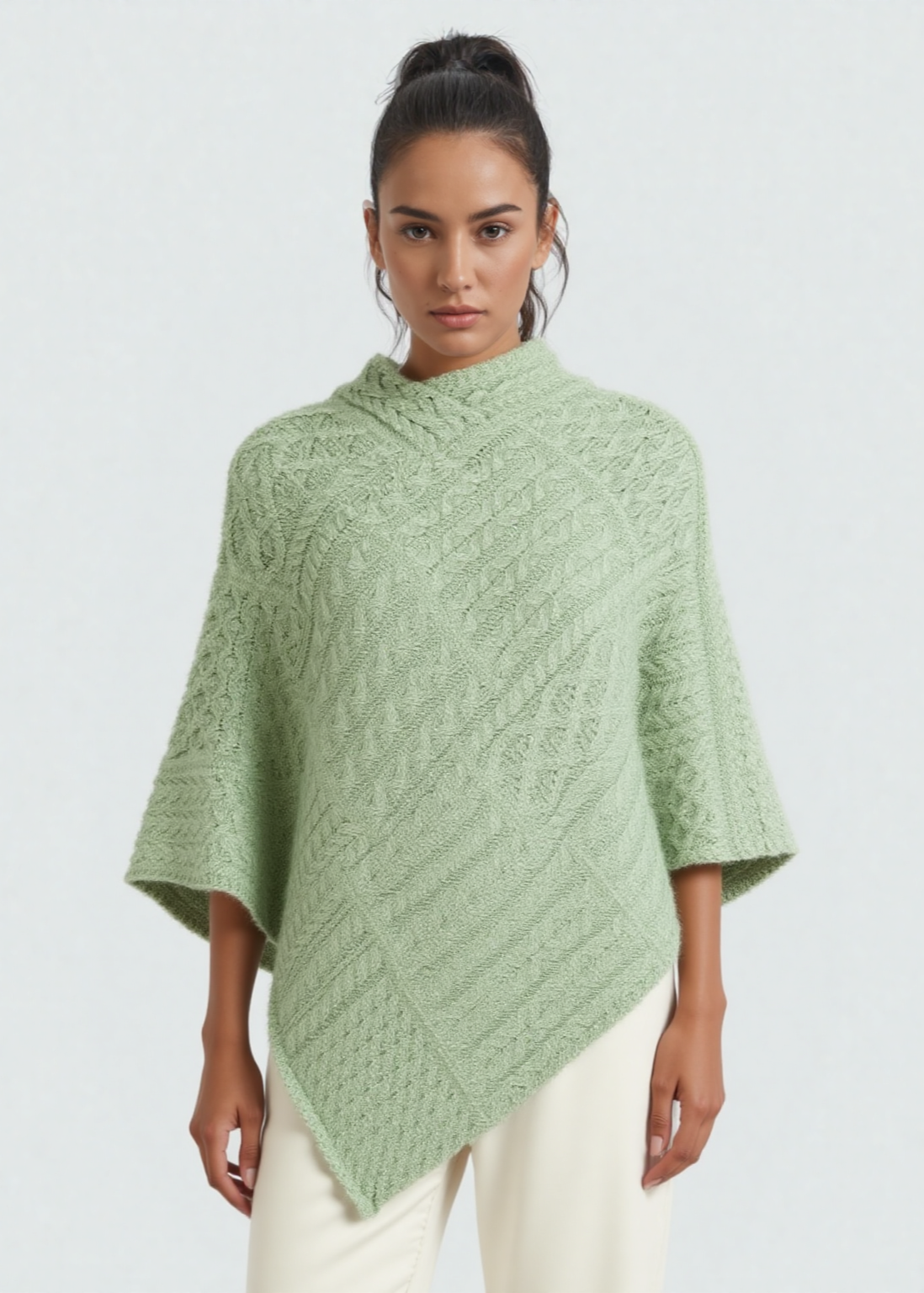 IrelandsEye Poncho | Sage Marl