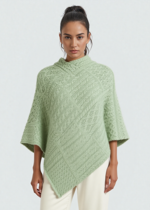 IrelandsEye Poncho | Sage Marl